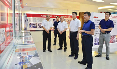 福建省人大常委會黨組書記、副主任張廣敏蒞臨虹潤公司調研指導